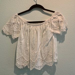 Off-The-Shoulder White Top